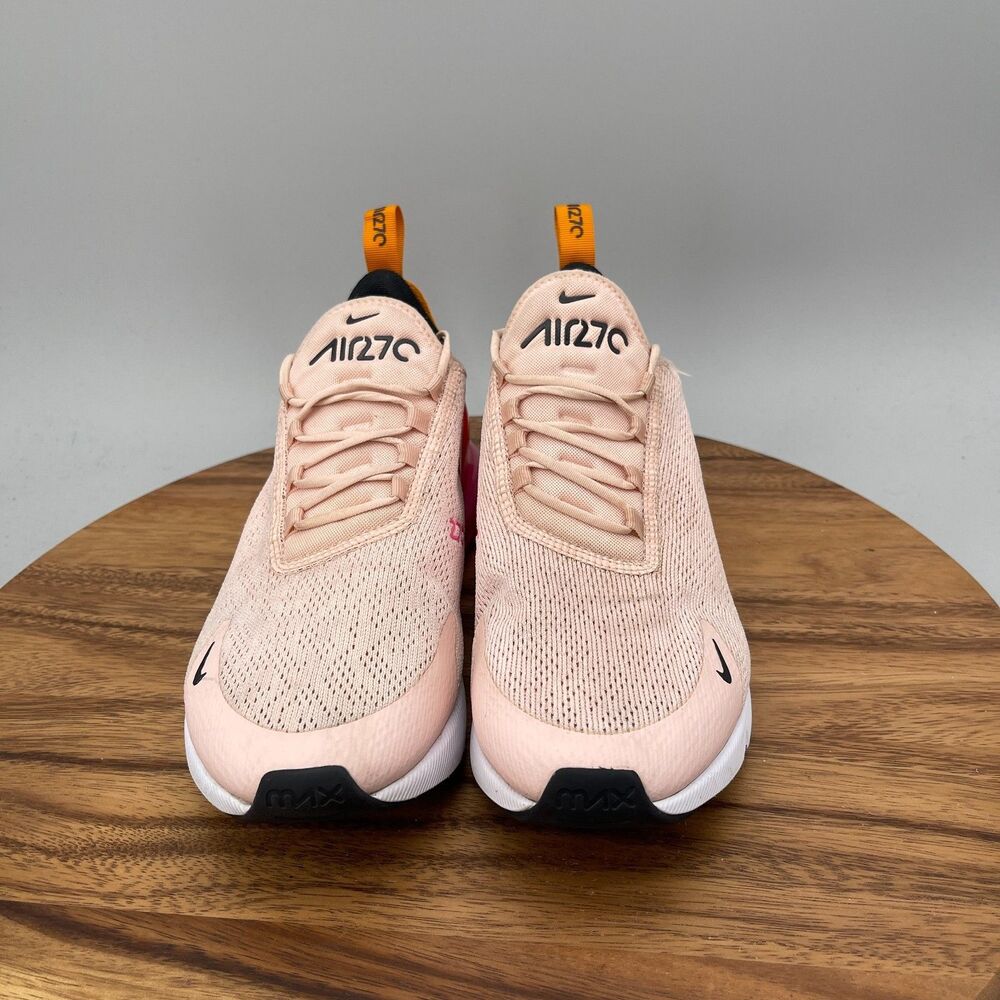 Nike Air Max 270 Shoes Womens Size 9.5 Orange Red Pink Running Comfort Walking - Picture 2 of 9